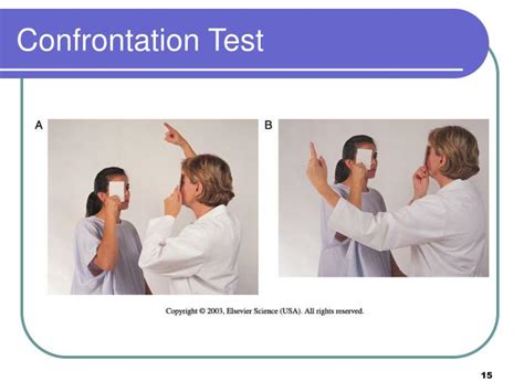 confrontation test used for|Confrontation visual field testing .